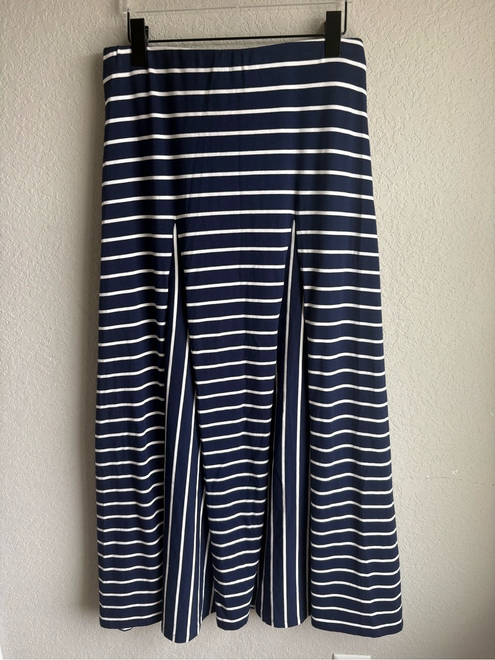 Lauren Ralph Lauren Navy White Striped Maxi Skirt Women’s Medium Pull On Nautica - Picture 5 of 5